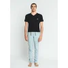 Homme Louisa Bracq T-shirt Col V*Black Basic Range -  T-shirt col V