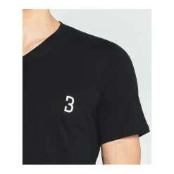 Homme Louisa Bracq T-shirt Col V*Black Basic Range -  T-shirt col V