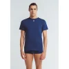 Homme Louisa Bracq T-shirt Col Rond*Navy Basic Range - T-shirt col rond