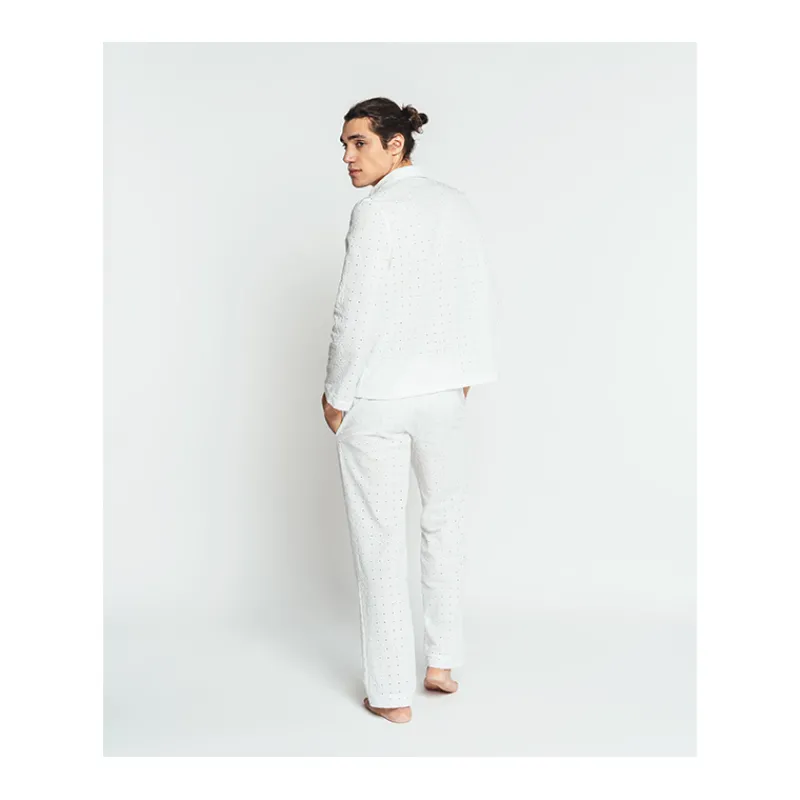 Homme Louisa Bracq Pantalon De Pyjama*Paco - Pantalon de Pyjama - Blanc